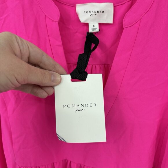 NEW POMANDER PLACE TUCKERNUCK kenzo dress electric pink mini casual SMALL - Picture 6 of 8